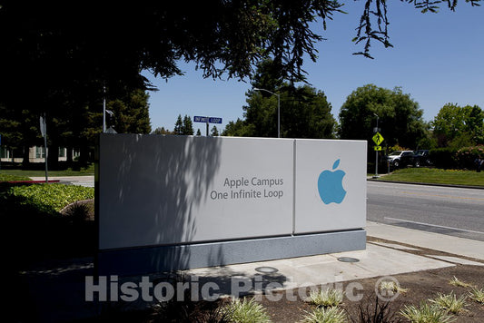 Cupertino, CA Photo - Apple Campus Sign, One Infinite Loop, Cupertino, California