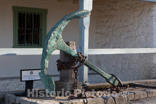 Photo - Old Bronze Anchor, Fisherman's Wharf, Monterey, California- Fine Art Photo Reporduction