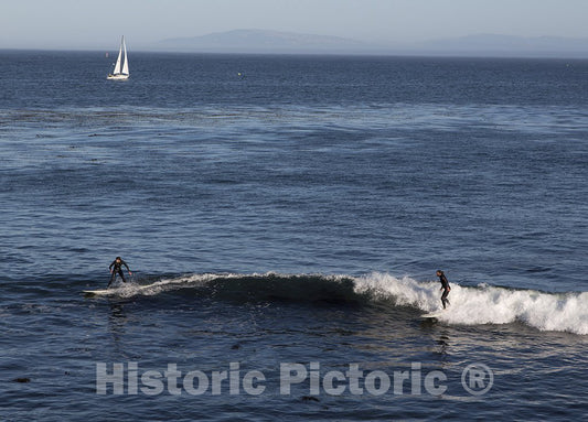 Santa Cruz, CA Photo - Surfing, Santa Cruz, California
