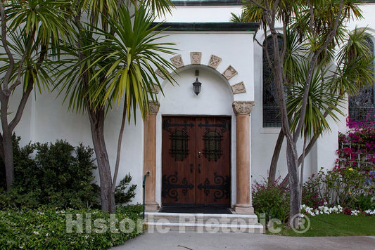 Photo - Our Lady of Sorrows Church, Santa Barbara, California- Fine Art Photo Reporduction
