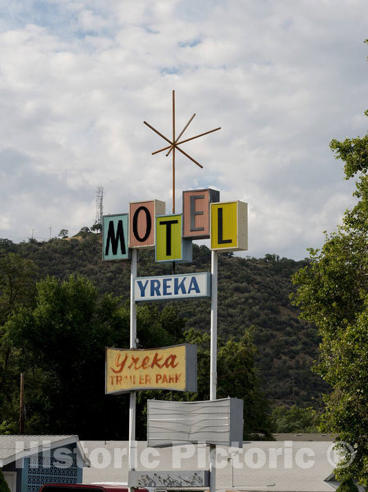 Photo - Motel Sign, Yreka, California- Fine Art Photo Reporduction