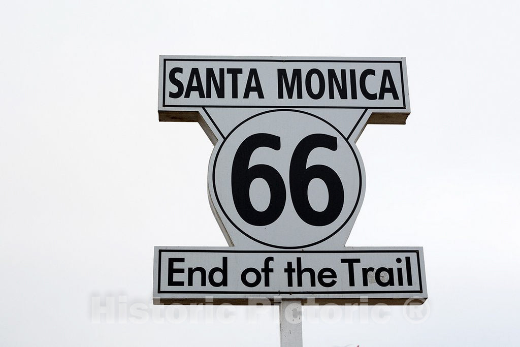 Los Angeles, CA Photo - Sign at The Santa Monica Pier in Santa Monica, California