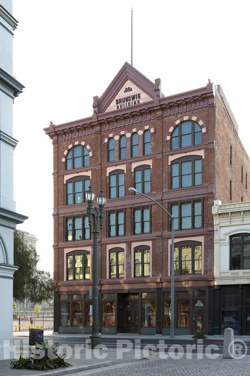 Photo - Brunswig Building on Olvera Street in The Oldest Part of Downtown Los Angeles, California- Fine Art Photo Reporduction