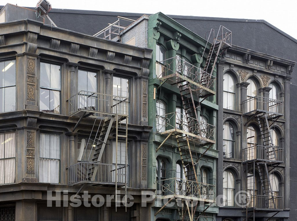 Los Angeles, CA Photo - Paramount Pictures Back lot Sets of New York City Streets, headquartered in The Hollywood District of Los Angeles, California