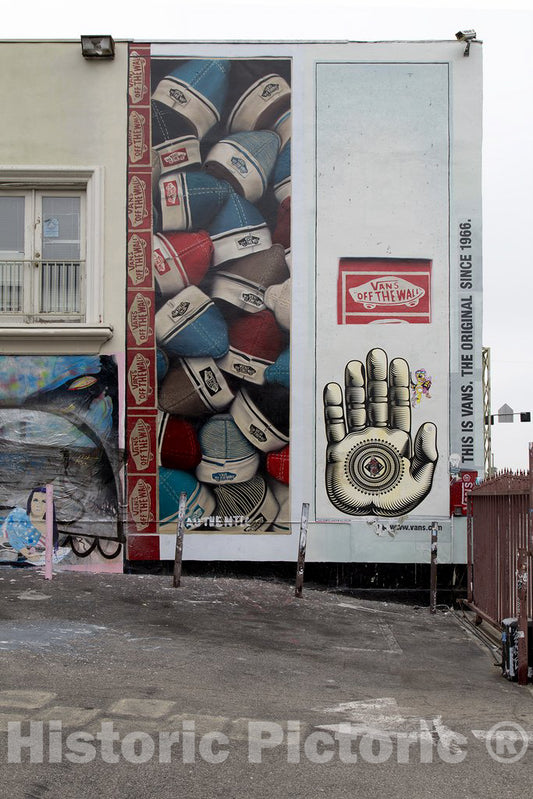 Los Angeles, CA Photo - Vans Advertisement on Melrose Avenue, an internationally Renowned Shopping, Dining and Entertainment Destination in Los Angeles, California