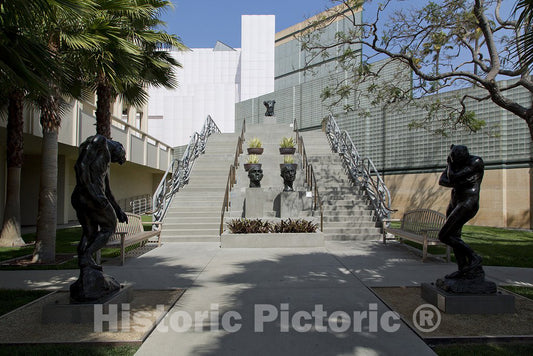 Los Angeles, CA Photo - Auguste Rodin Sculptures on The Grounds of The Los Angeles County Museum of Art in California