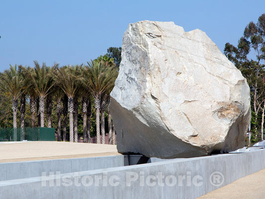 Photo - Michael Heizer's"Rock" at Los Angeles County Museum of Art in California- Fine Art Photo Reporduction