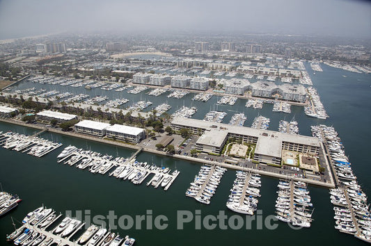 Los Angeles, CA Photo - Aerial Views of a Marina, Los Angeles, California