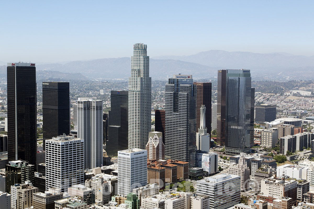 Los Angeles, CA Photo - Aerial View of Downtown Los Angeles, California