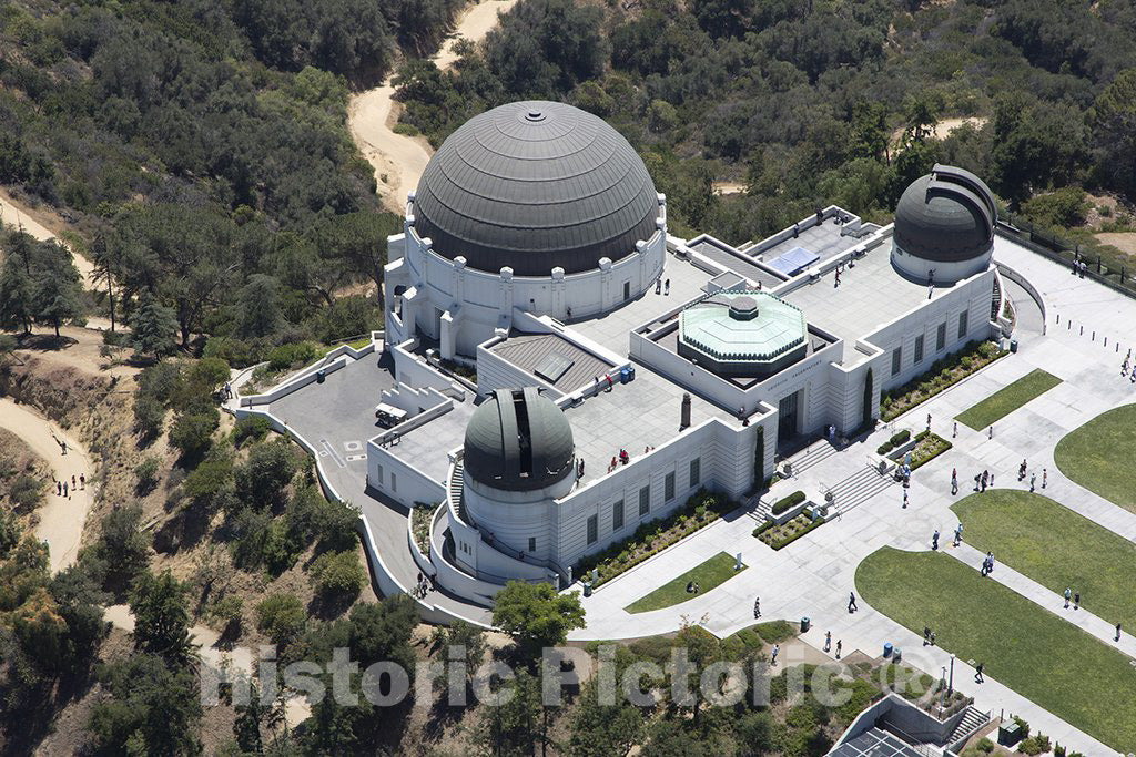 Los Angeles, CA Photograph - Griffith Observatory on the south-facing slope of Mount Hollywood in L.A.'s Griffith Park, Carol Highsmith