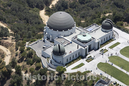 Los Angeles, CA Photograph - Griffith Observatory on the south-facing slope of Mount Hollywood in L.A.'s Griffith Park, Carol Highsmith