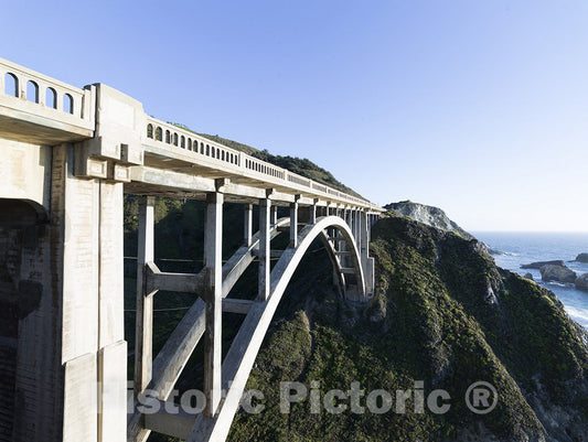California Photo - View of Bridge, Pacific Coast Highway, Scenic State Route 1, a Major North-South State Highway That Runs Along Most of The Pacific Coastline of California -Carol