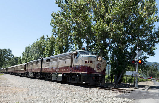 Napa St. Helen, CA Photo - The Napa Valley Wine Train, a privately Operated Excursion Train That Runs Between Napa and St. Helena, California
