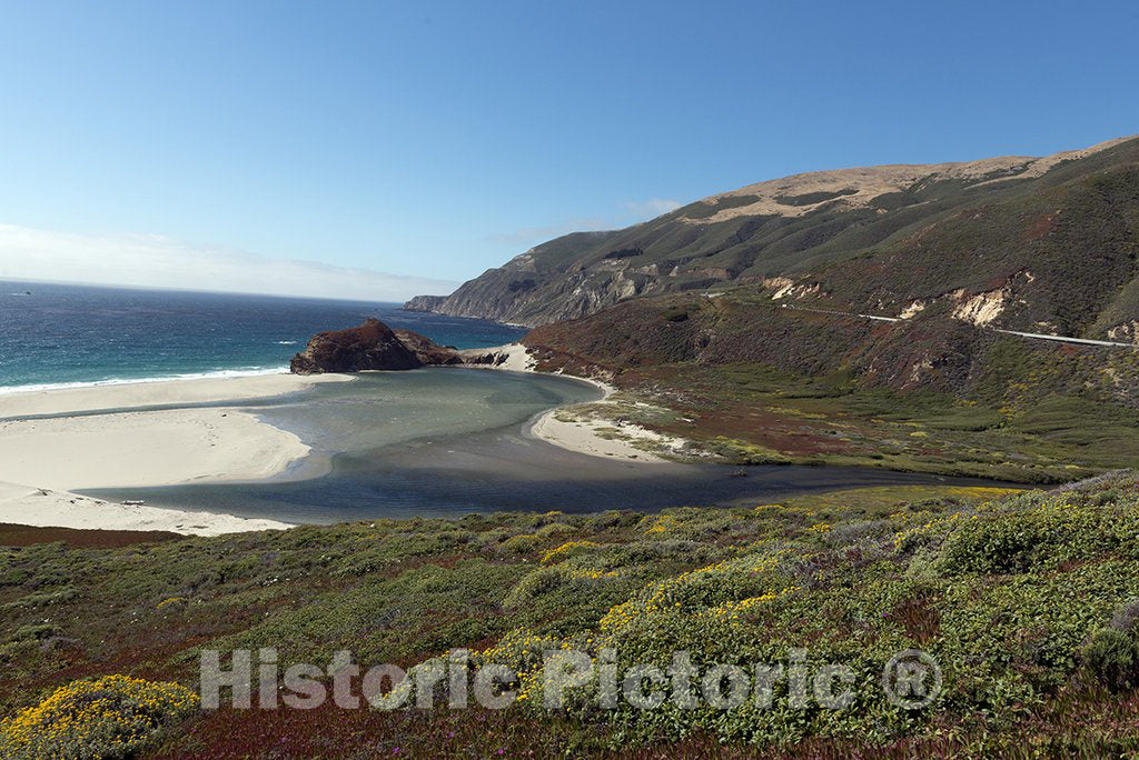 California Photo - Views from Pacific Coast Highway, Scenic State Route 1, a Major North-South State Highway That Runs Along Most of The Pacific Coastline of California