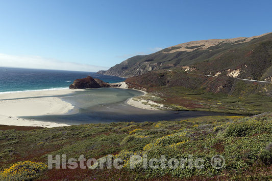 California Photo - Views from Pacific Coast Highway, Scenic State Route 1, a Major North-South State Highway That Runs Along Most of The Pacific Coastline of California