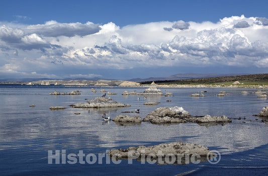 Mono County, CA Photo - Mono Lake, a large, shallow saline soda lake in Mono County, California