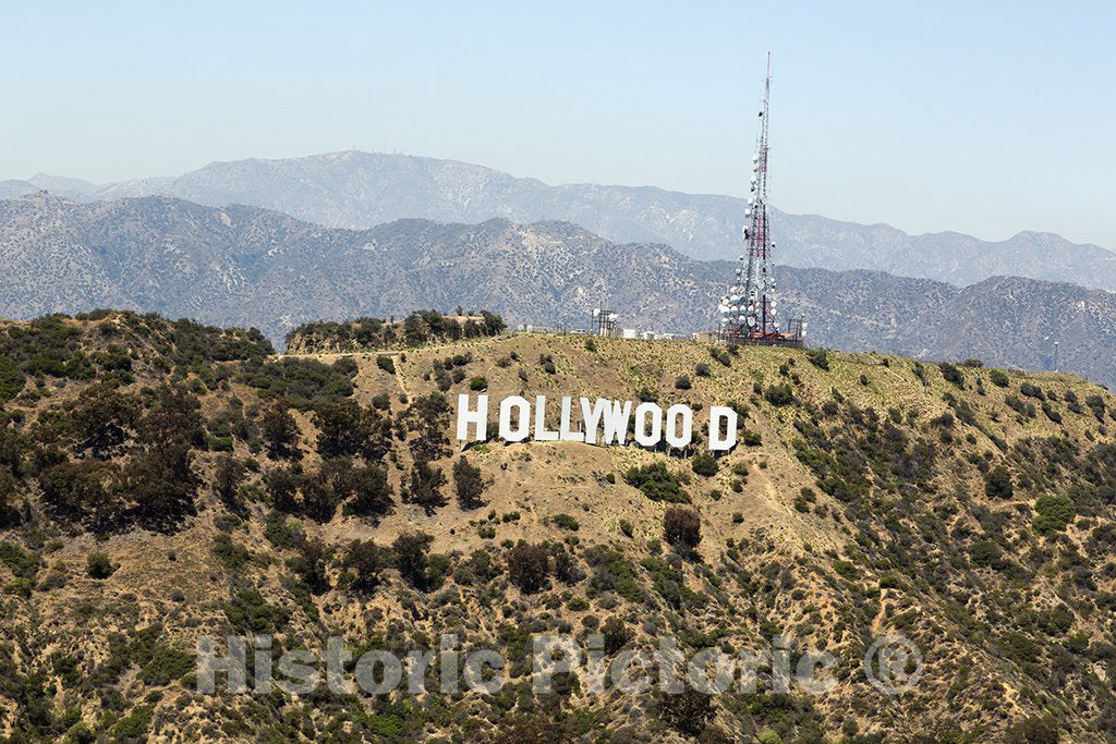 Los Angeles, CA Photo - The Hollywood sign, a landmark and American cultural icon located in Los Angeles, California