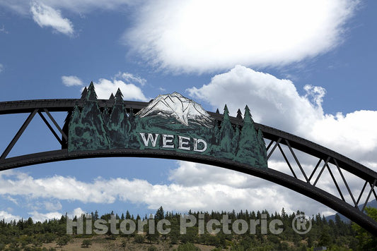 Weed, CA Photo - Archway in Weed, California