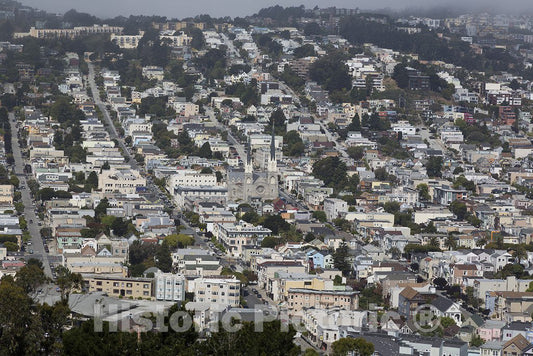 San Francisco, CA Photo - Aerial view of neighborhoods in San Francisco, California
