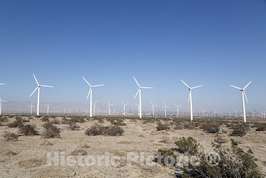 California Photo - Wind turbines in The California Desert