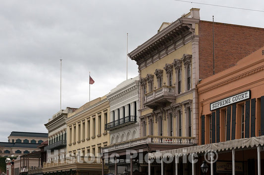 Photo - Buildings in Old Sacramento, a 28-Acre National Historic Landmark District and State Historic Park Along The Sacramento River in California's Capital City