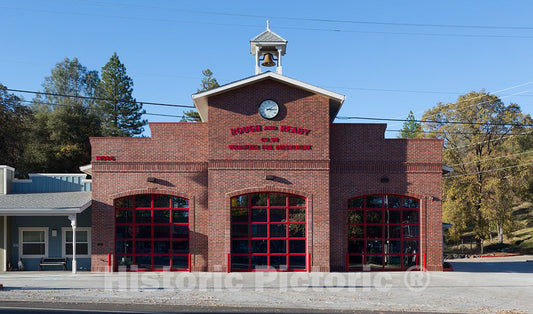 Photo - Firehouse in Rough and Ready, a Small Settlement Near Grass Valley, California- Fine Art Photo Reporduction