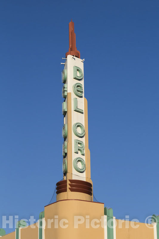 Nevada City, CA Photo - Sign for Del Oro Theatre in Nevada City, California