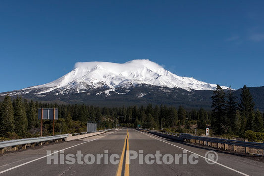 Photo - Soaring Mount Shasta is Visible from Many Counties and Many Miles Away in North-Central California- Fine Art Photo Reporduction