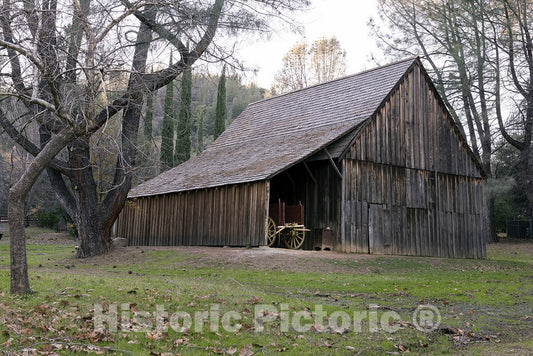 Shasta City, CA Photo - A Vintage barn at Shasta State Historic Park in The Now-Deserted Town of Shasta City, west of Redding, California