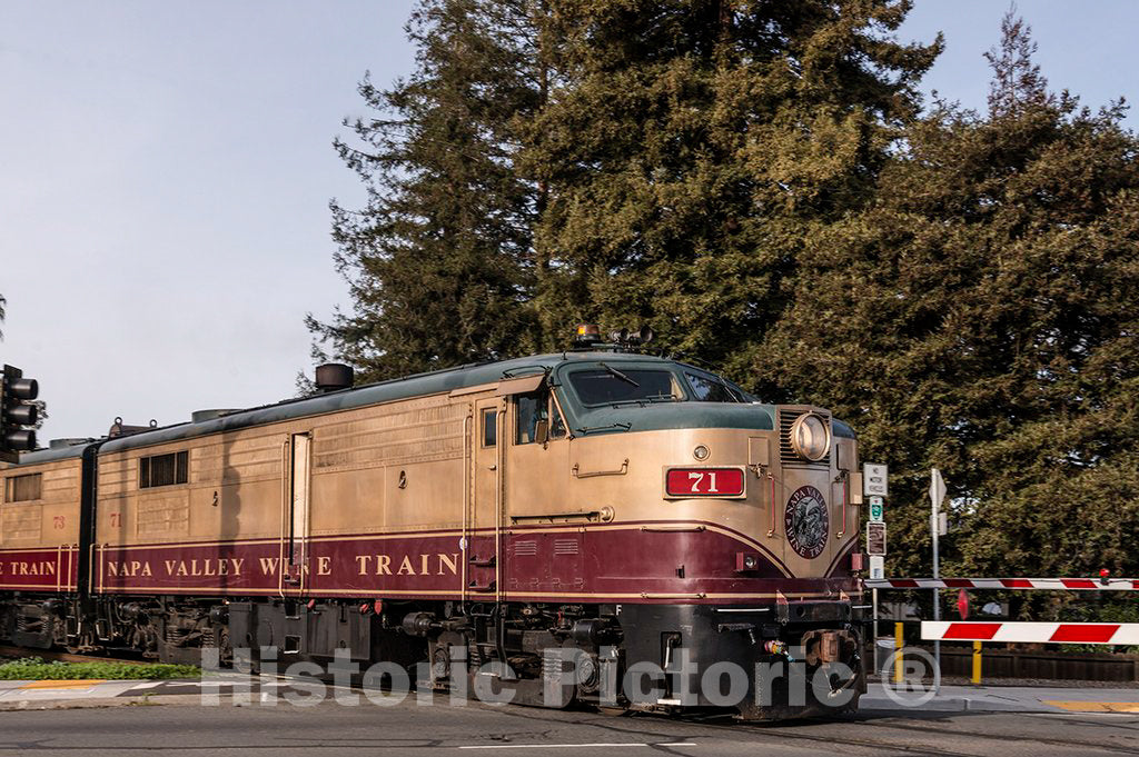 Photo- The Napa County Wine Train Offers Lunch and Wine Tasting Aboard Vintage Coaches, and Stops for one or Two Winery Tours 3 Fine Art Photo Reproduction