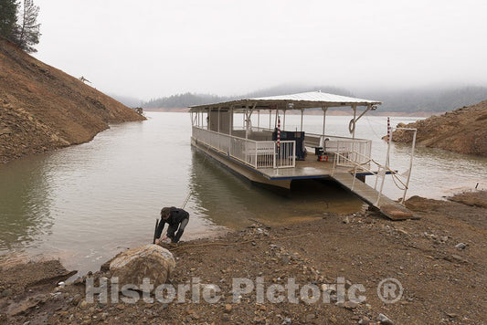 O'Brien, CA Photo - The Catamaran That Ferries Visitors to Lake Shasta Caverns, Northeast of Redding, California