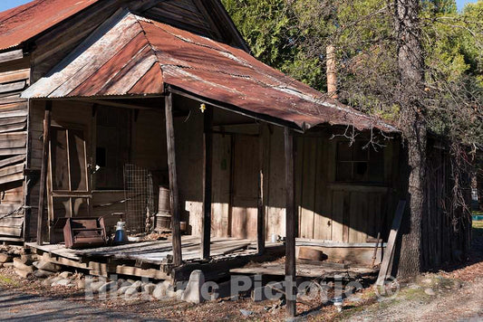 Photo- A decrepit Cabin in French Gulch, a Tiny Settlement west of Redding, California, and Near The Whiskeytown National Recreation Area 2 Fine Art Photo Reproduction