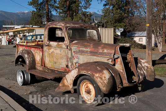 Photo - What's Left of an Old jalopy in Weaverville, a Popular Tourist Destination in The Whiskeytown-Shasta National Recreation Area, Northwest of Redding, California