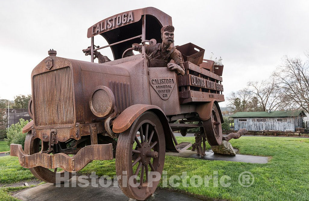 Photo - to Commemorate The Founding of The Napa Valley's Original Mineral-Water Company, The Calistoga Co- Fine Art Photo Reporduction