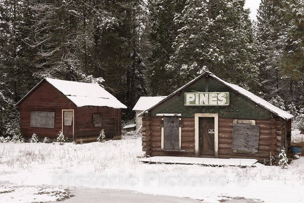 California Photo - Vestiges of an Old Gas Station Along California Rt. 36 in Plumas County