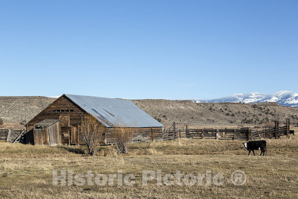California Photo - An old, but still functioning, barn in Modoc County in far-northeastern CA