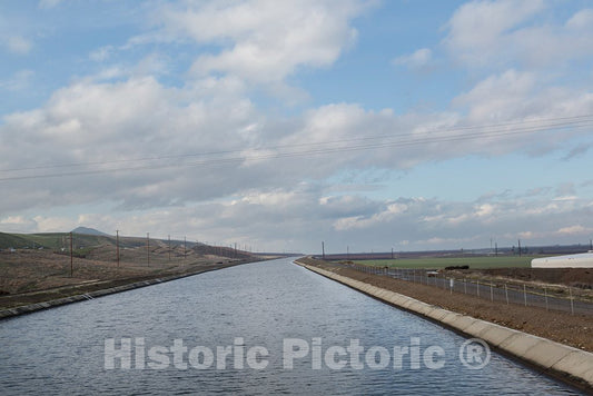 Photo - The California Aqueduct, Part of a System of canals, Tunnels- Fine Art Photo Reporduction