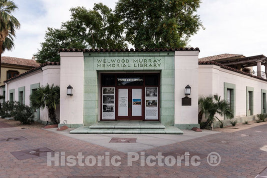 Photo - Once the main branch of the Palm Springs, California, public library system, the 1940 Welwood Murray building became a private- Fine Art Photo Reporduction