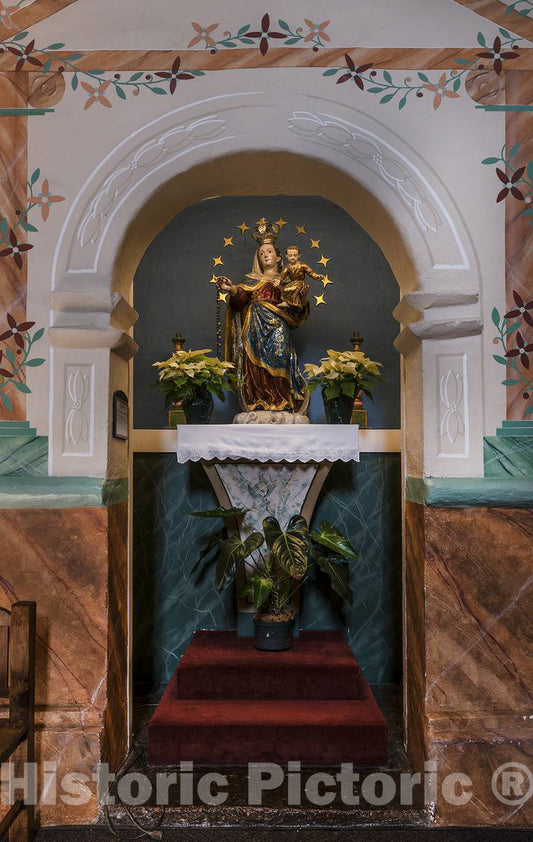 Photo - Sanctuary Statue Inside Santa InÃs Mission in Santa Ynez, California- Fine Art Photo Reporduction