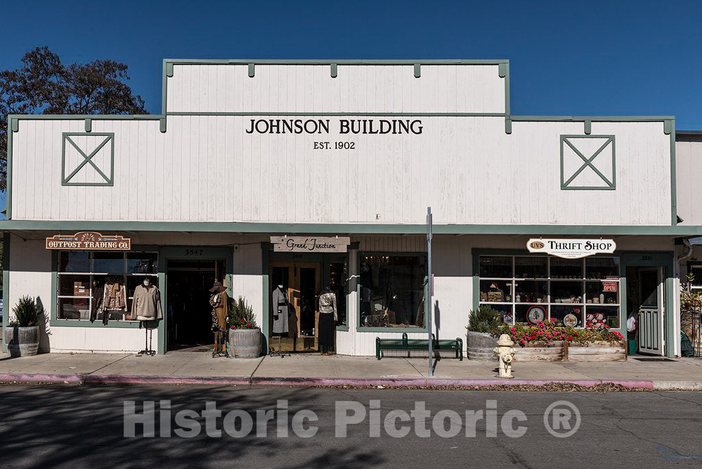 Photo - The 1902-vintage Johnson Building in Santa Ynez, California- Fine Art Photo Reporduction