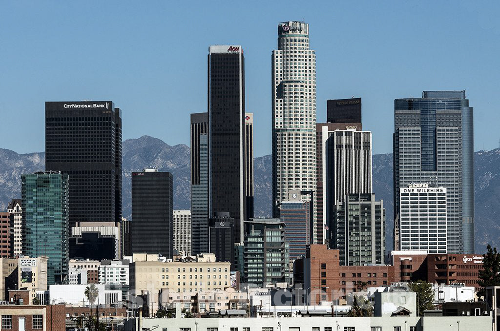 Los Angeles, CA Photo - Skyline View of Los Angeles, California