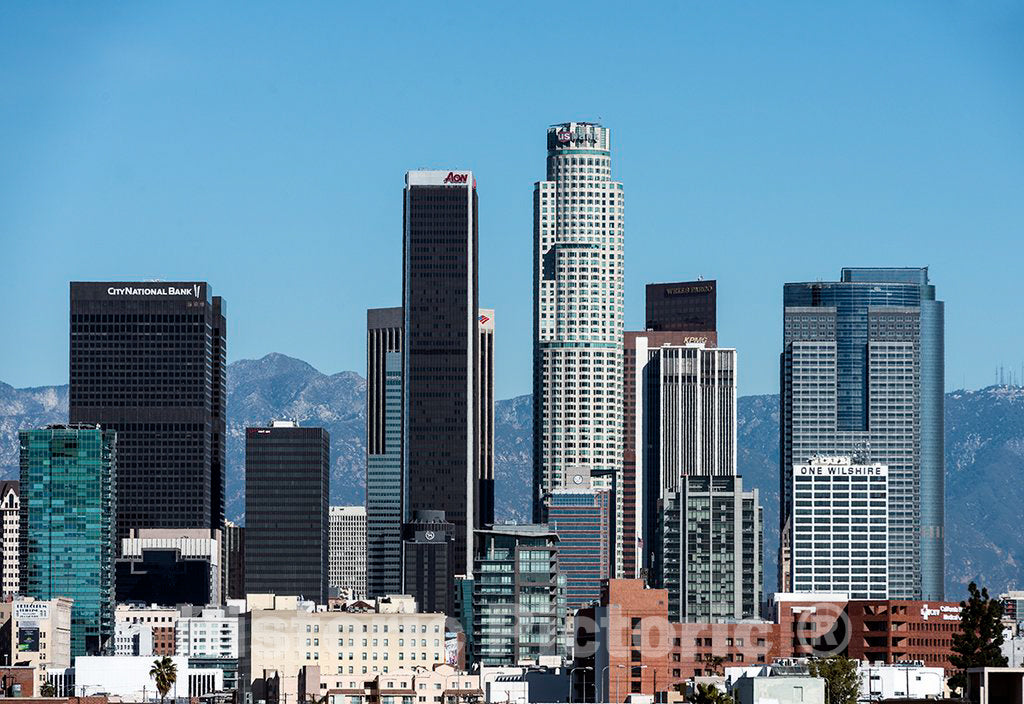 Photo - Skyline View of Los Angeles, California- Fine Art Photo Reporduction