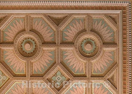 Photo - Ceiling detail at the Texarkana U.S. Post Office and Federal Building- Fine Art Photo Reporduction