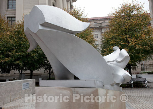 Photo - Sculpture Federal Triangle Flowers, Lily, by Robin Stephen at The Environmental Protection Agency, Ronald Reagan Building, Washington, D.C.- Fine Art Photo Reporduction