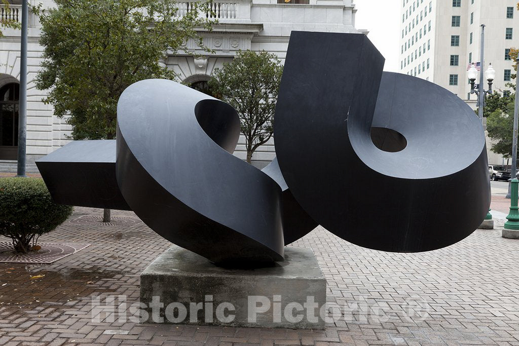 New Orleans, LA Photo - Sculpture Out of There, by Clemont Meadmore at The Hale Boggs Federal Building & U.S. Courthouse in New Orleans, Louisiana