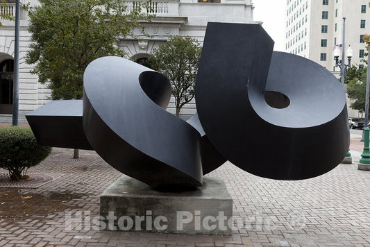 New Orleans, LA Photo - Sculpture Out of There, by Clemont Meadmore at The Hale Boggs Federal Building & U.S. Courthouse in New Orleans, Louisiana