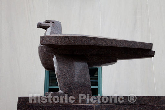 Photo- Sculpture Eagle, by Gifford MacGregor Proctor at The F. Edward Hebert Federal Building in New Orleans, Louisiana 2 Fine Art Photo Reproduction