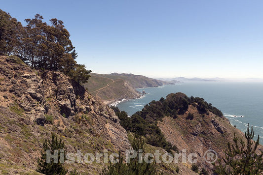 Muir Beach, CA Photo - View of coast from Muir Beach overlook in Muir Beach, California