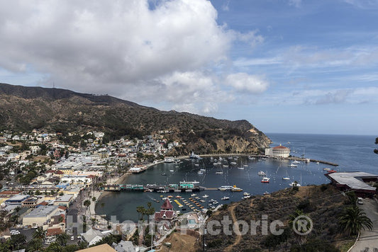 Santa Catalina, CA Photo - View of Avalon Harbor on Santa Catalina Island, a Rocky Island Off The Coast of California