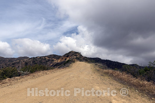 Santa Catalina, CA Photo - Dirt Road on Santa Catalina Island, a Rocky Island Off The Coast of CA